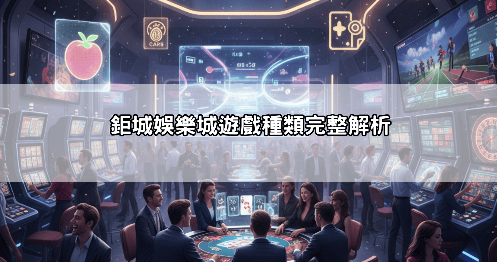 鉅城娛樂城遊戲種類完整解析