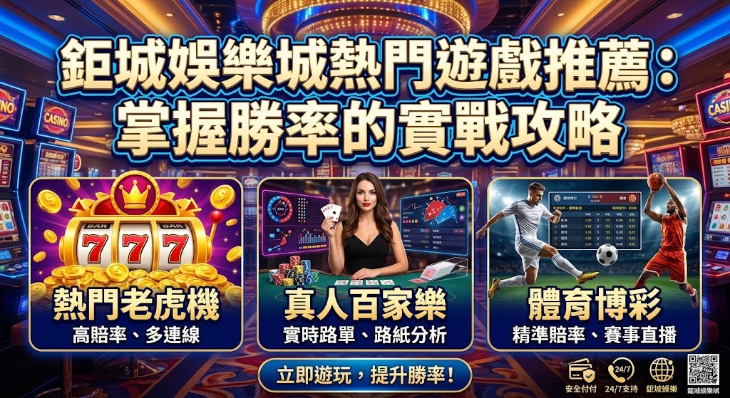 立即解鎖鉅城熱門遊戲實戰攻略,掌握高勝率關鍵技巧! 立即解鎖鉅城熱門遊戲實戰攻略,掌握高勝率關鍵技巧!