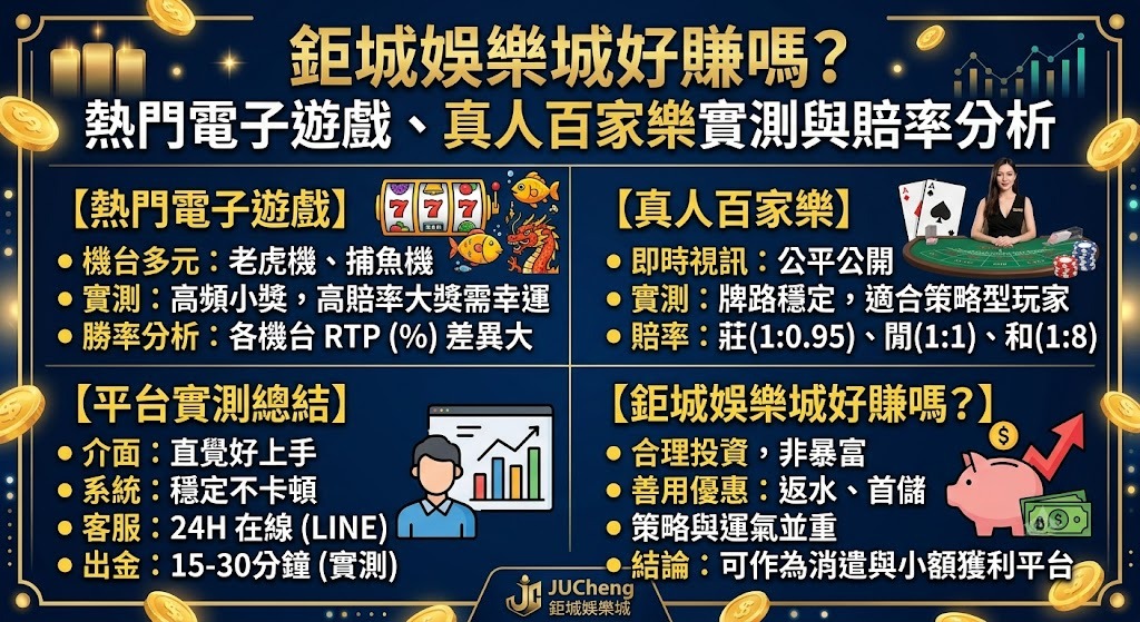 告別輸錢盲區！馬上領取優惠，親測鉅城真實高額回饋！